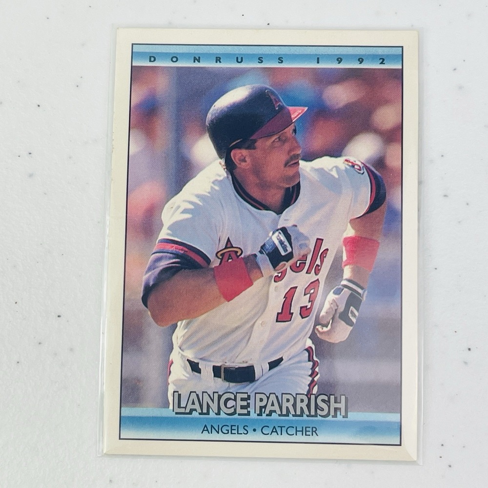 1992 Donruss Baseball Card 166 Lance Parrish Los Angeles Tigers MLB Trading Card